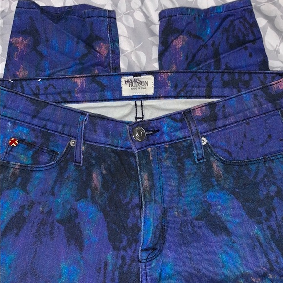 “Hudson” Blue/ Purple Colorful Nico Jeans Size 27 - Picture 3 of 6